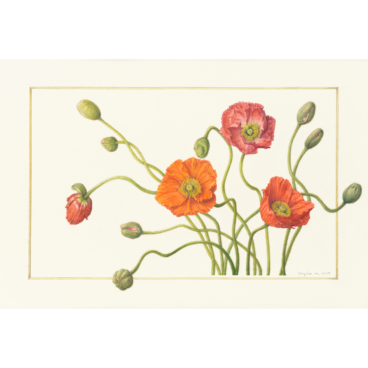 ポピー ジクレー印刷 Poppy, Giclee print