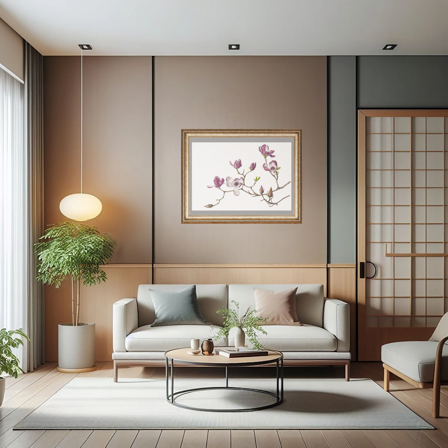 モクレン 原寸大 ジクレー印刷 Magnolia ,Full size ,Giclee print